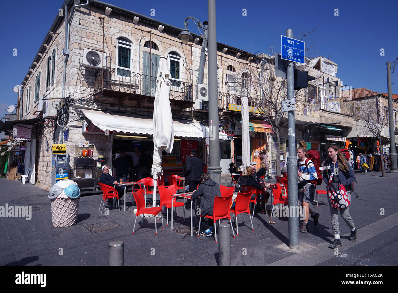 ISRAEL - JERUSALEM STREET FOTOGRAFIE - Urbane Fotografie - Farbe Fotografie © Frédéric BEAUMONT Stockfoto