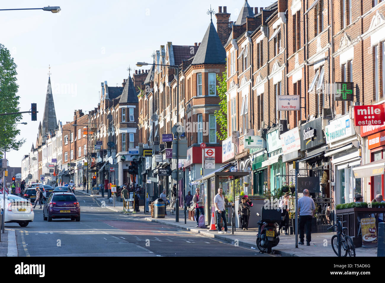 Chamberlayne Road, Kensal Rise, Kensal Green, London Borough of Brent, Greater London, England, Großbritannien Stockfoto