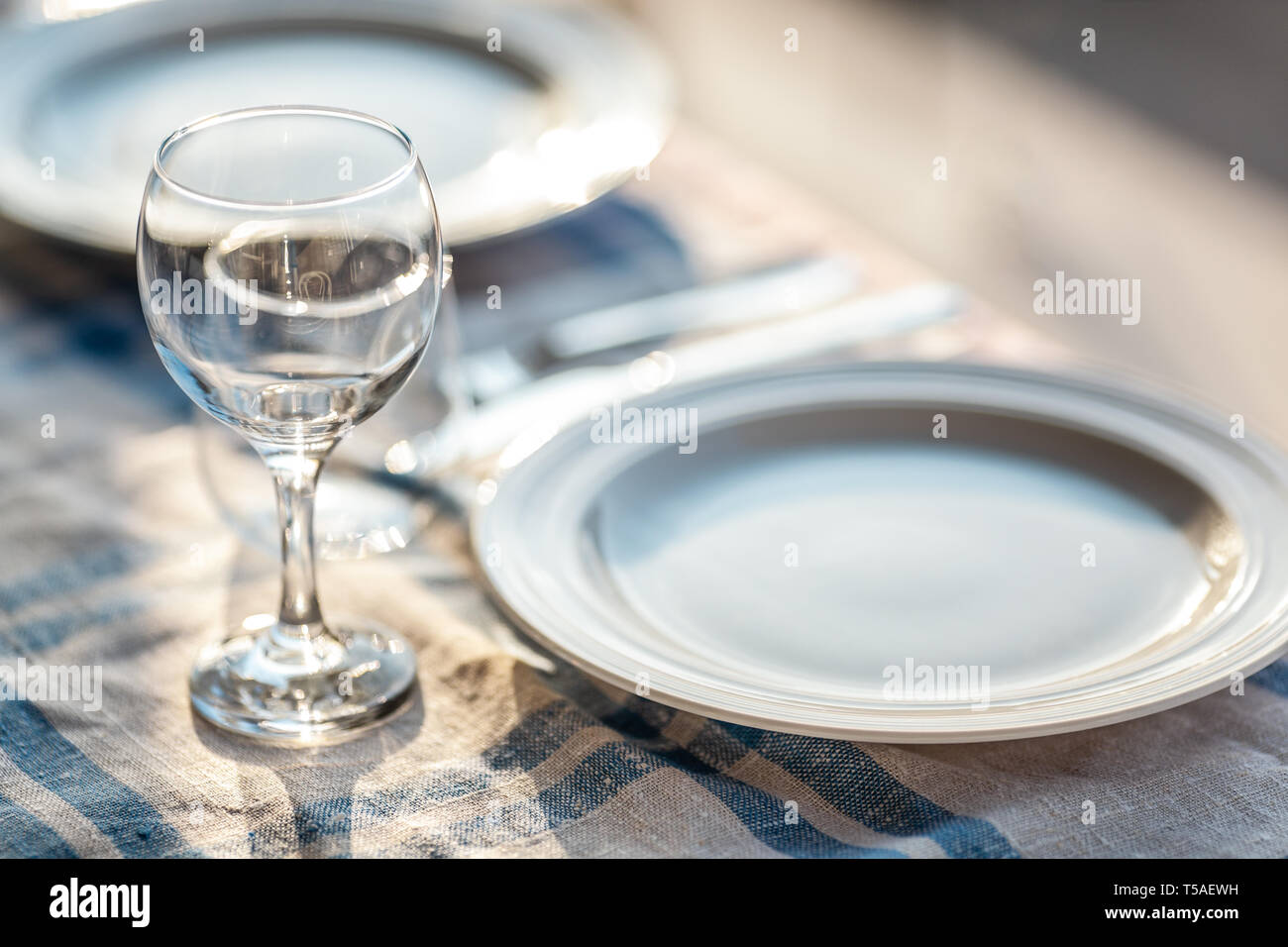 Bereit für das Abendessen Stockfoto