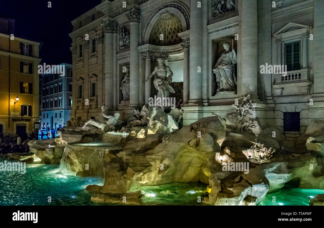 Fontana di Trevi. Rom, Italien. Stockfoto
