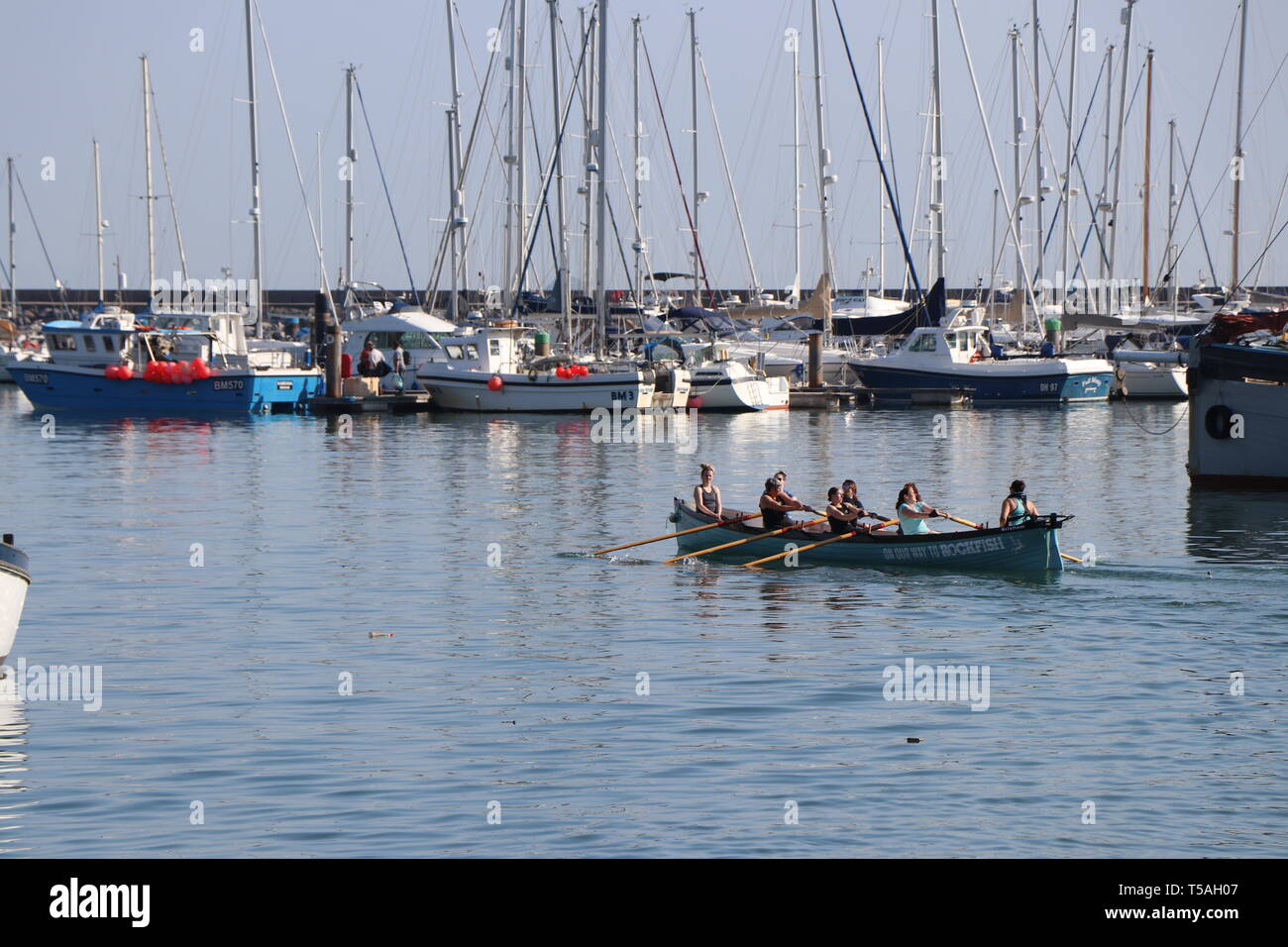 Hafen von Brixham Stockfoto