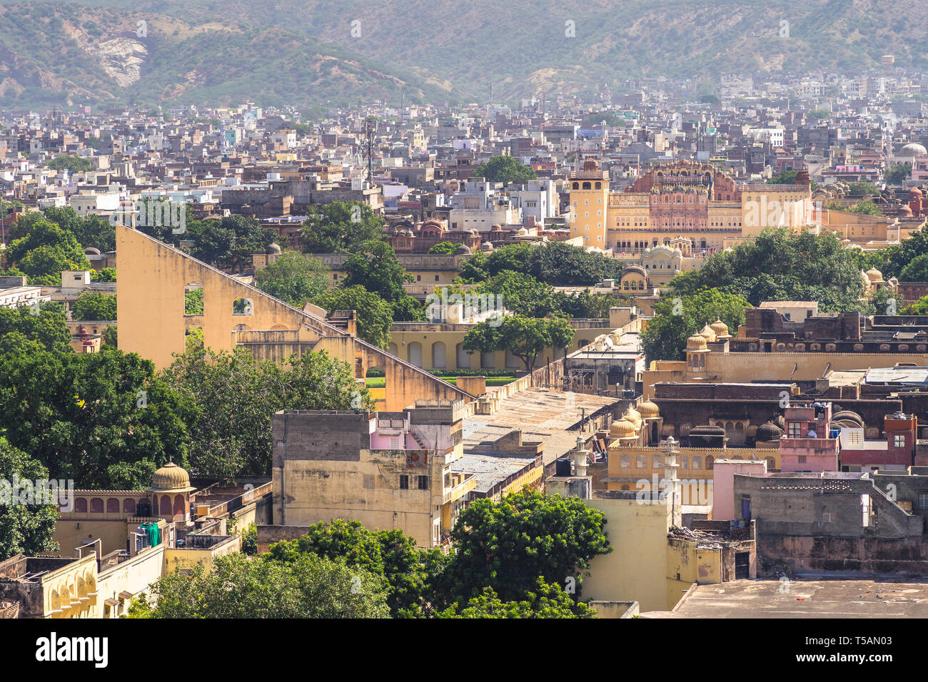 Luftaufnahme von jaipur von Sieg Turm in Indien Stockfoto