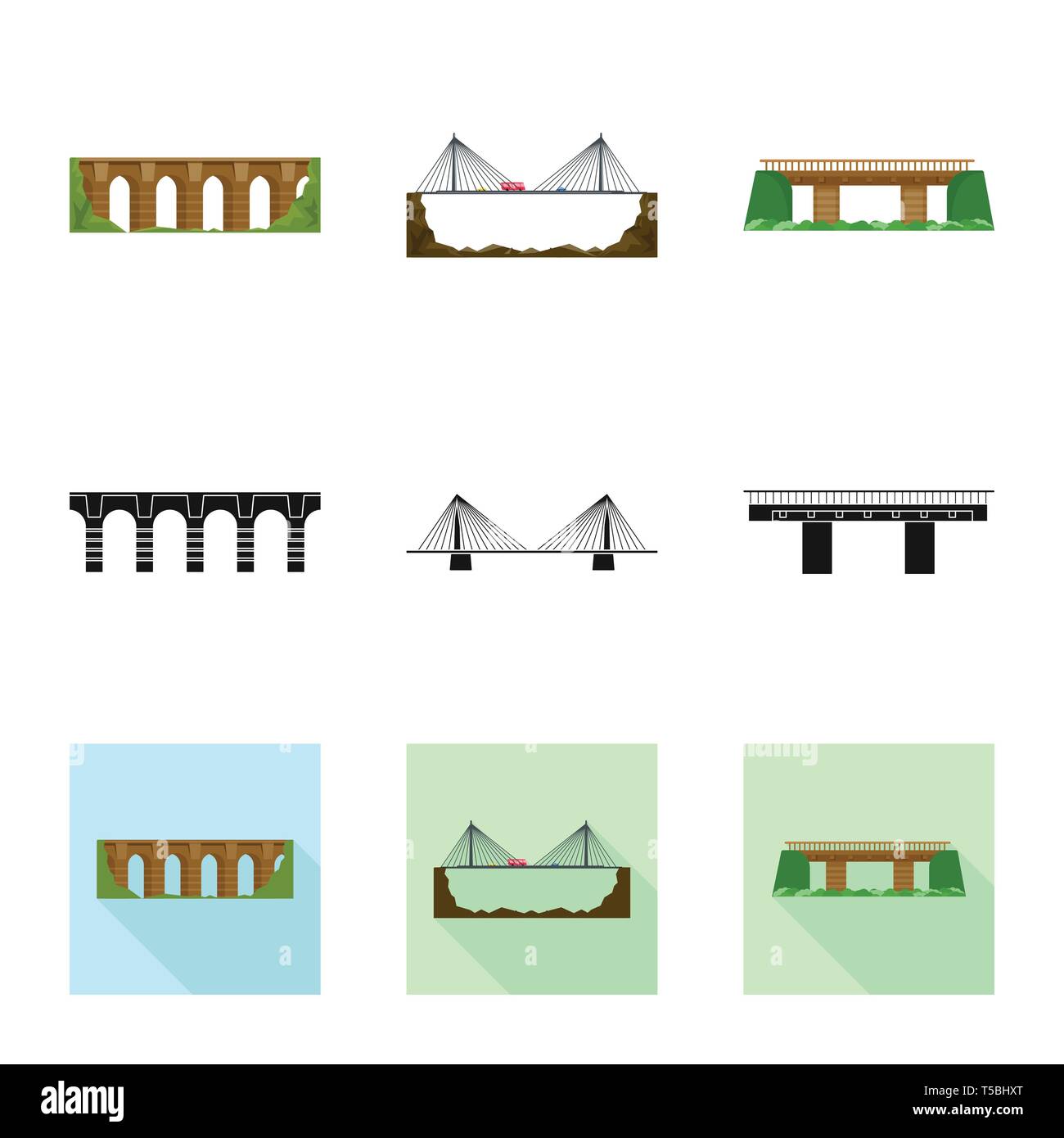 Vector Illustration und Design anmelden. Einstellen der Verbindung und der seitlichen Lager Vector Illustration. Stock Vektor