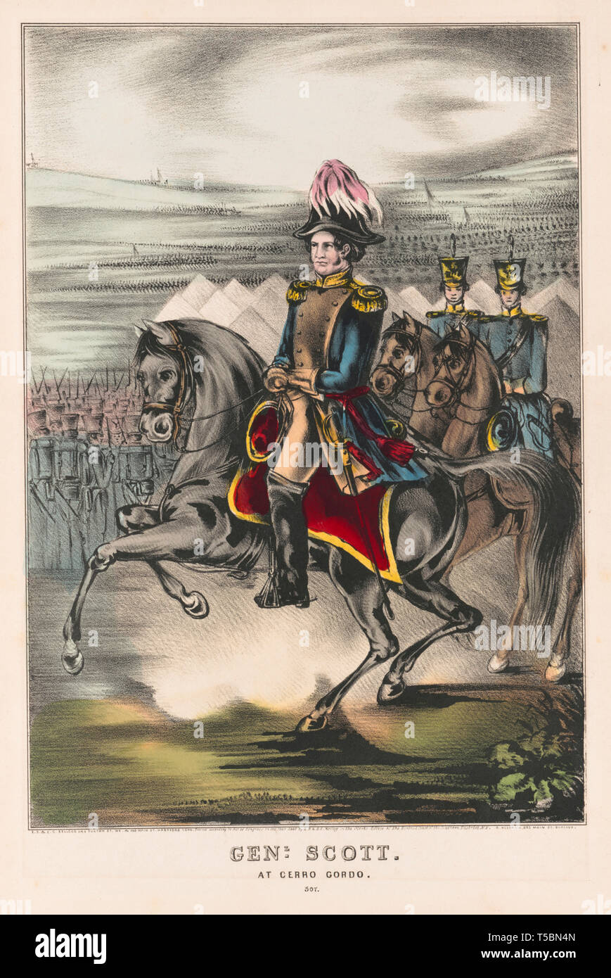 Genl. Scott am Cerro Gordo, General Winfield Scott, in voller Länge