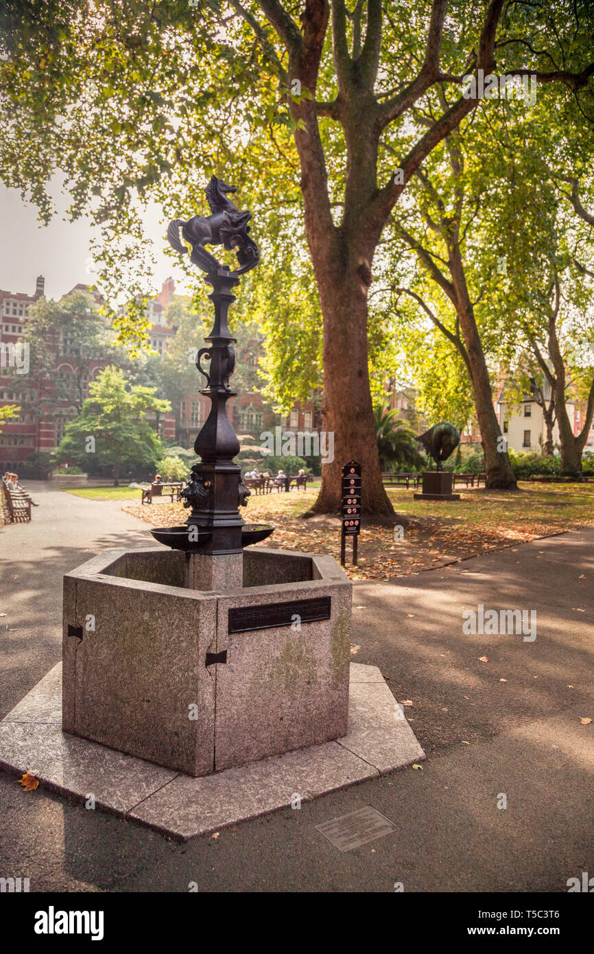 Mount Street Gardens in Mayfair, London. Stockfoto