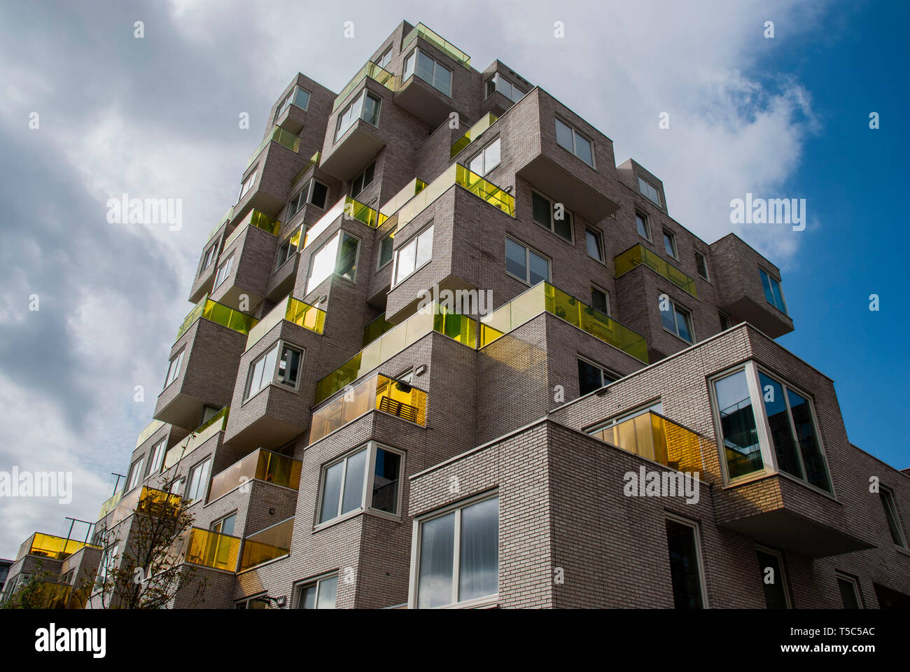 Moderne Architektur an der Zuidas nahe Amsterdam City Centre Stockfoto