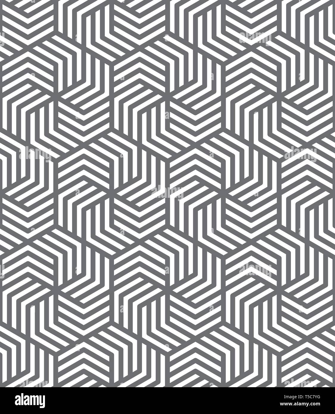 Abstrakte sechseckige nahtlose Hintergrundmuster Vector Illustration Stock Vektor