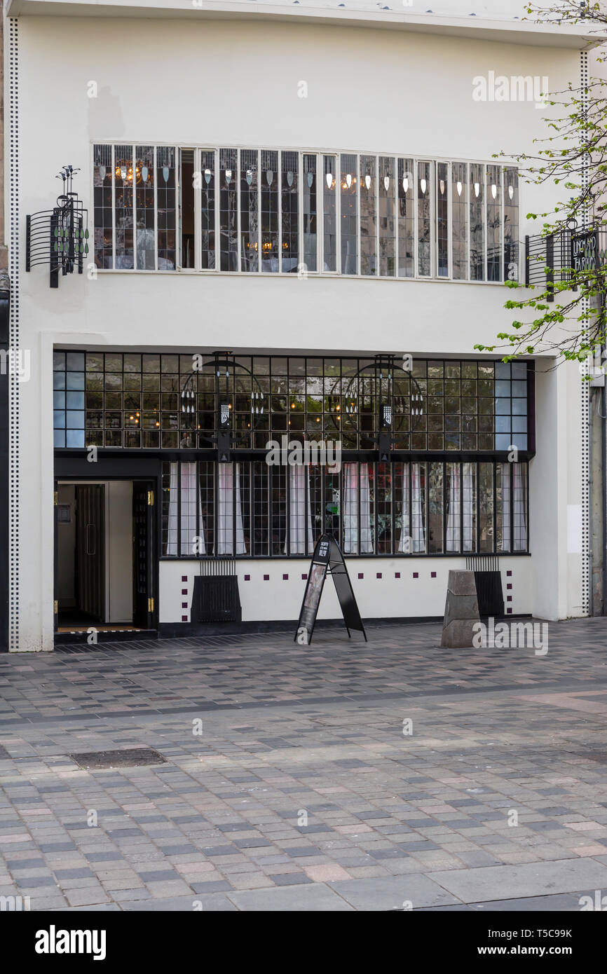Die Vordere Fassade Des Mackintosh Auf Die Willow Tea Rooms