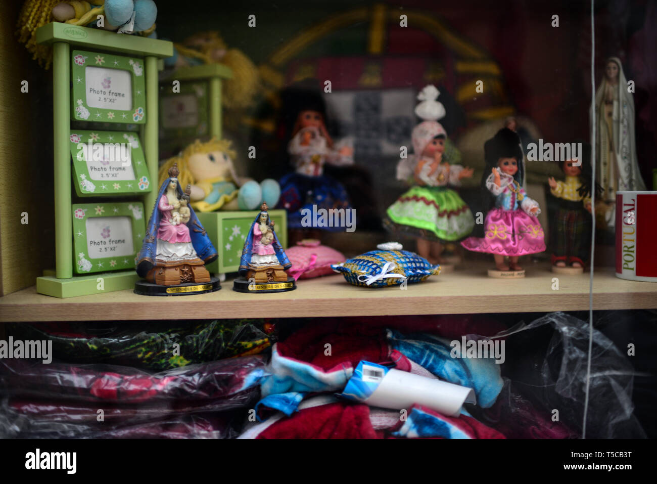 Craft Shop in Nazare, Portugal Stockfoto