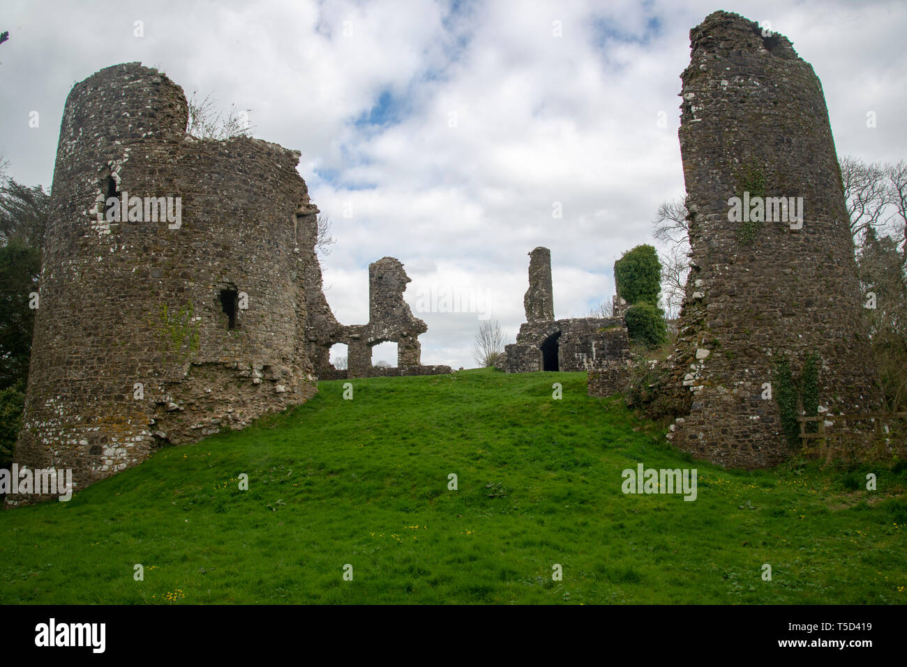 Narberth Schloss, Narberth Pembrokeshire. Stockfoto