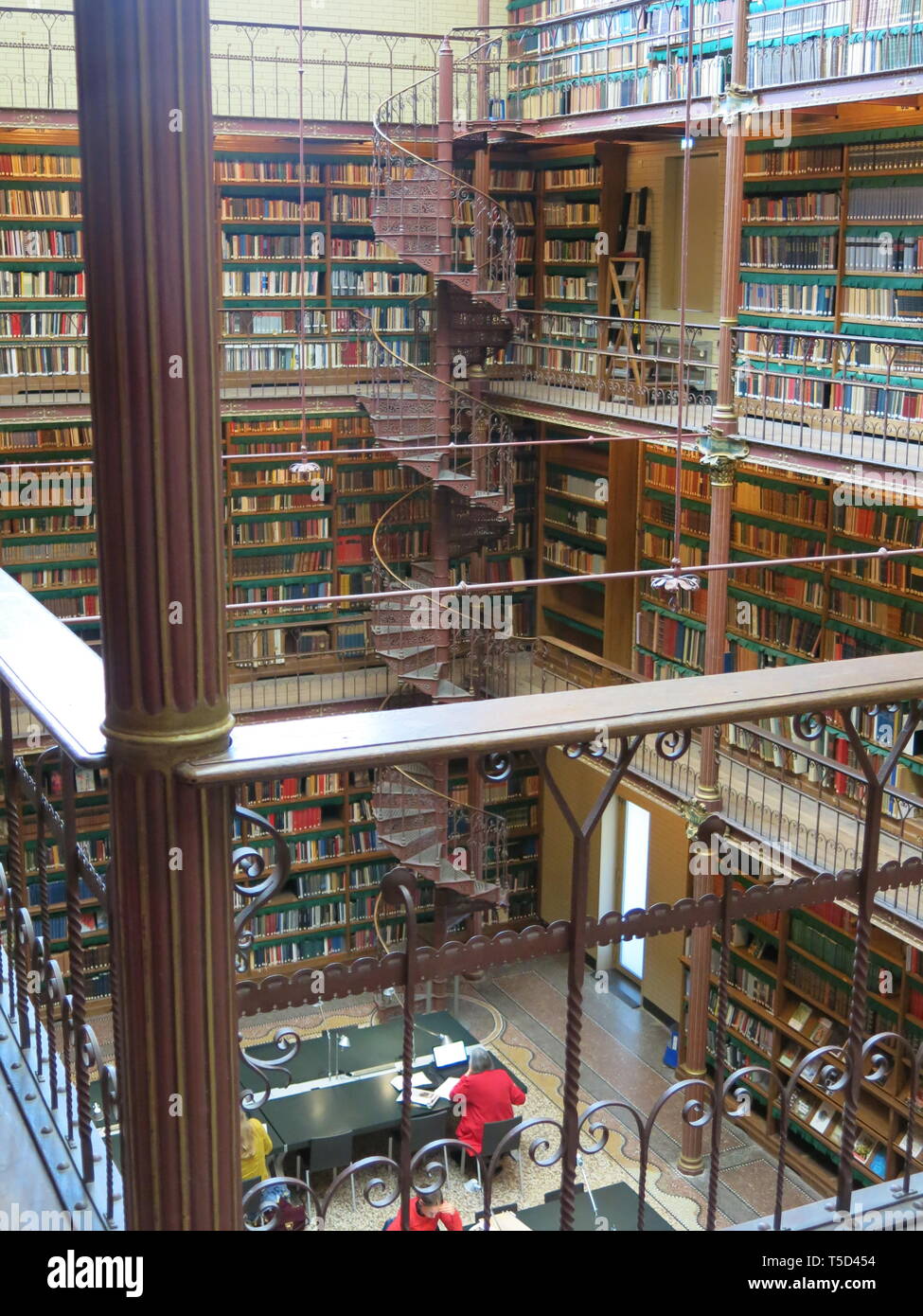 Die Forschung Bibliothek am Rijksmuseum ist Spezialist Leseraum mit den Niederlanden größte Sammlung von Kunst Geschichte Material; April 2019 Stockfoto