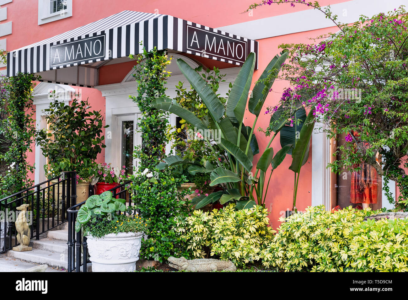 A Mano luxus Geschenke Shop, Naples, Florida, USA. Stockfoto