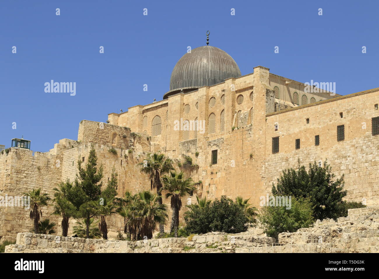 Al Aqsa Moschee in Jerusalem. Stockfoto