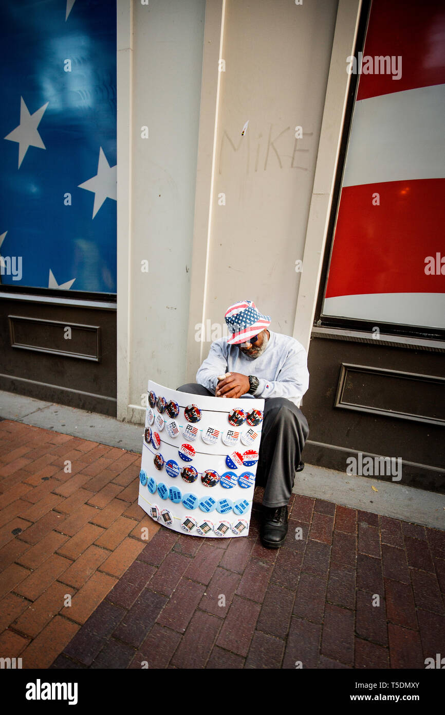 Die Republican National Convention in Cleveland, wo Donald Trump als der republikanische Präsidentschaftskandidat nominiert ist. Stockfoto