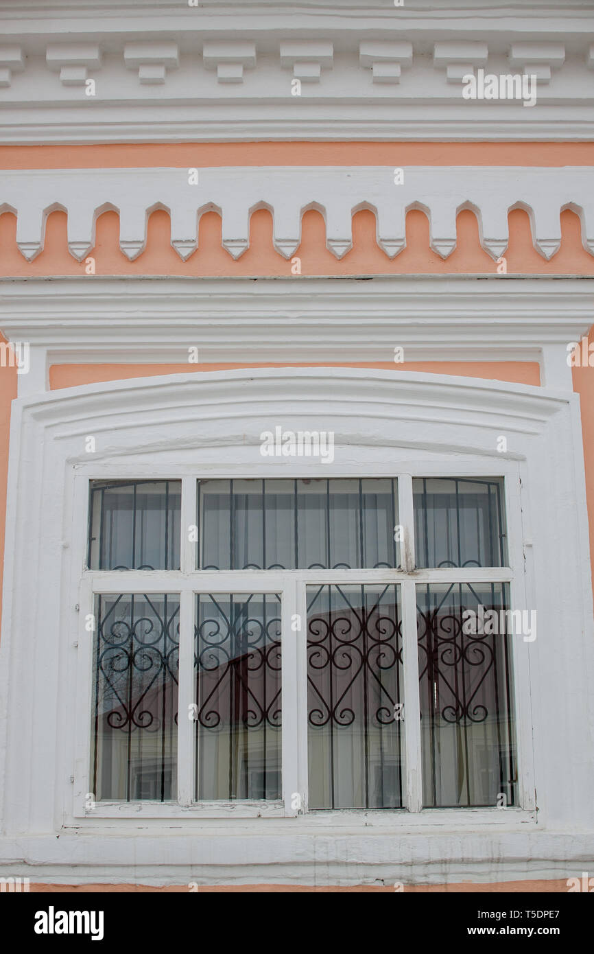 Dekor Elemente der Bürgerhäuser in Elabuga, Russland Stockfoto