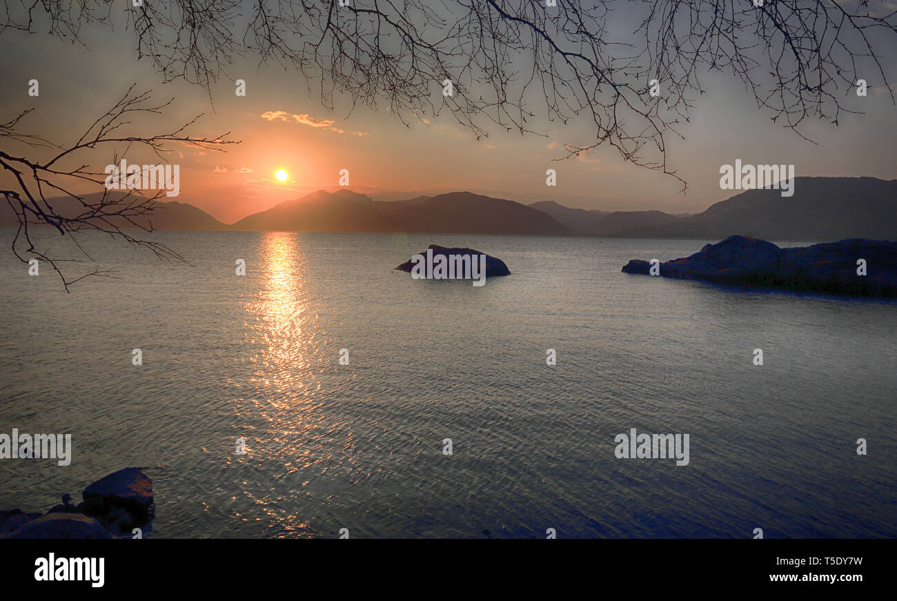 Loch Lven, Scottish Highlands Stockfoto