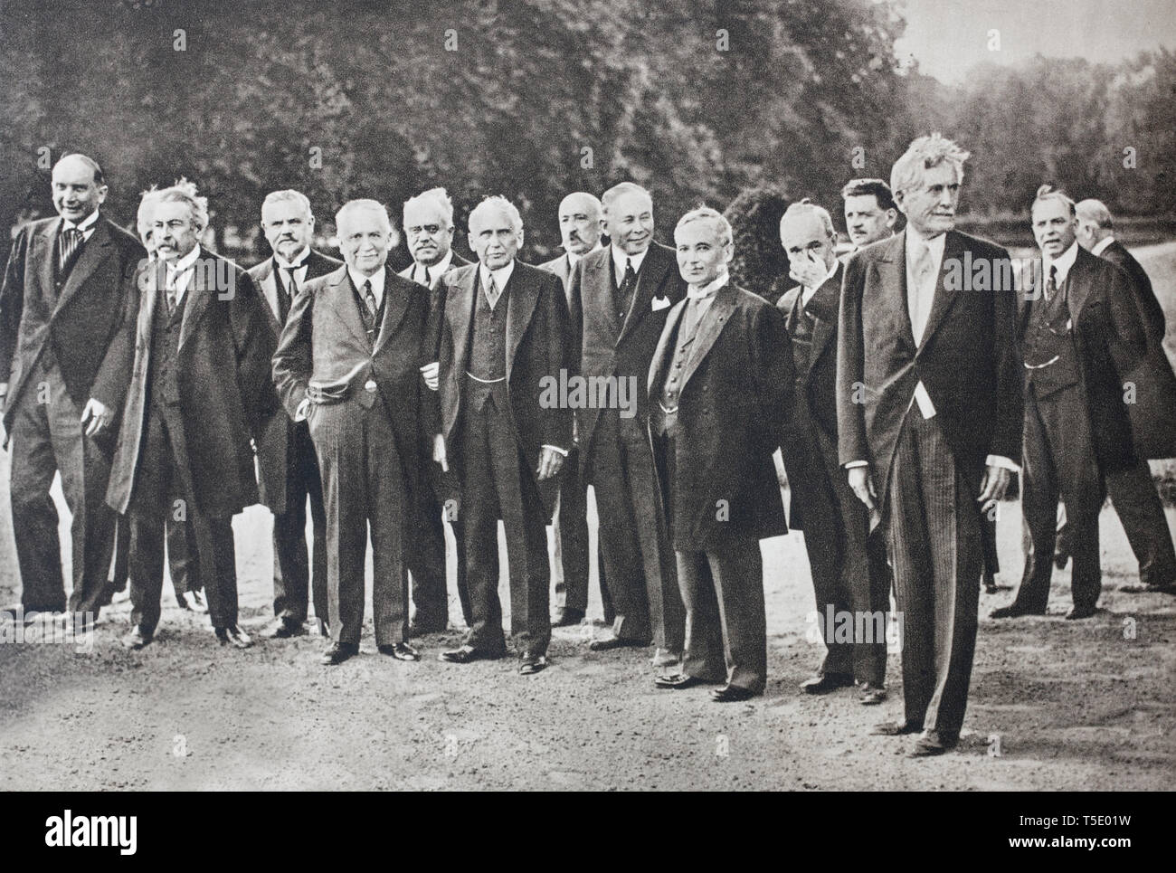 Kellogg-Briand Pakt (oder "Pakt von Paris, offiziell Allgemeine Vertrag für den Verzicht auf Krieg als Instrument der nationalen Politik) ist ein 1928 international Stockfoto