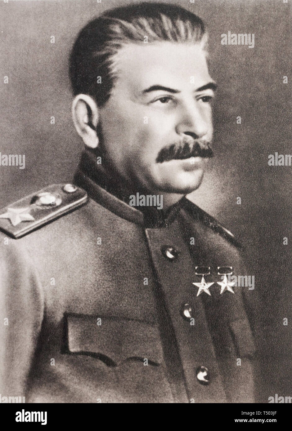 Marschall Joseph Stalin. Die russische Land ist nie erobert... Das ist zu groß. Stalin (1878 - 1953) Ein georgischer Revolutionär und sowjetischer Politiker, l Stockfoto
