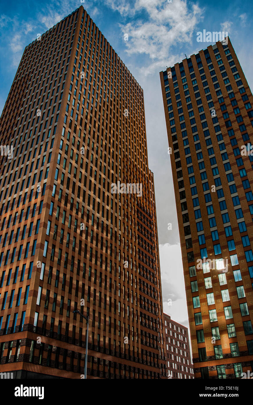 Moderne Architektur an der Zuidas nahe Amsterdam City Centre Stockfoto