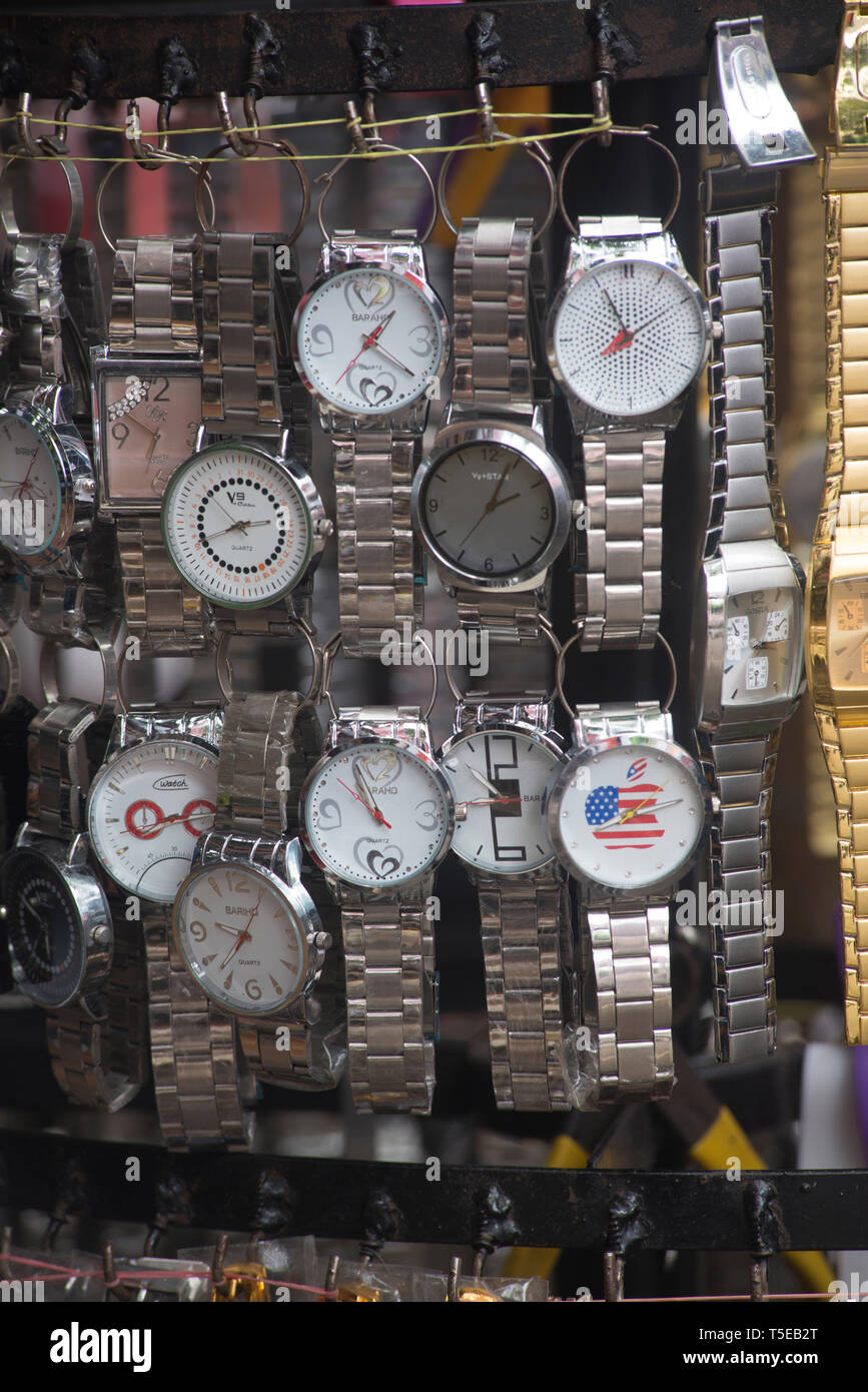 Armbanduhr shop, Pune, Maharashtra, Indien, Asien Stockfoto