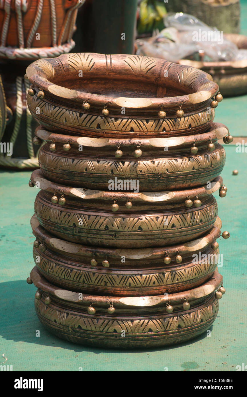 Dekorative Pflanzmaschine, aufbewahrt, Thane, Maharashtra, Indien, Asien Stockfoto