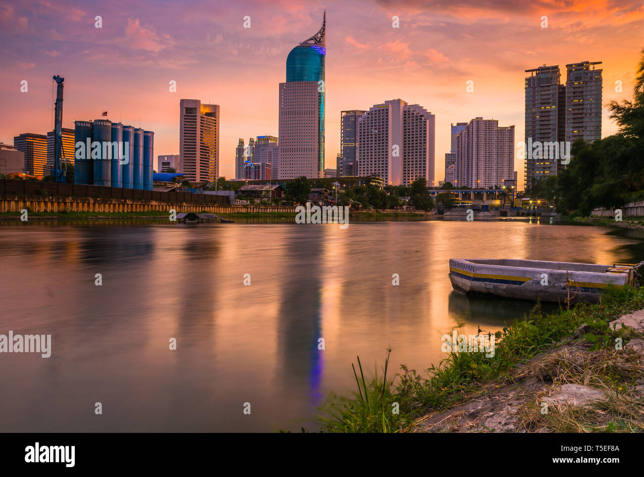 Eine Scheibe der bessere Ort zum Urlaub in Jakarta Stockfoto