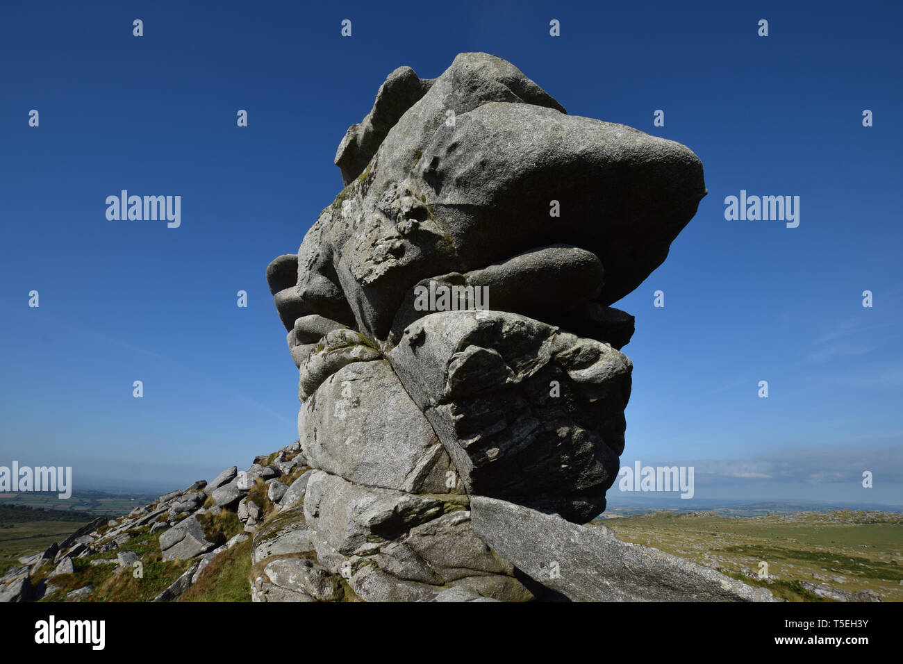 Kilmar Tor Bodmin Moor Cornwall Stockfoto