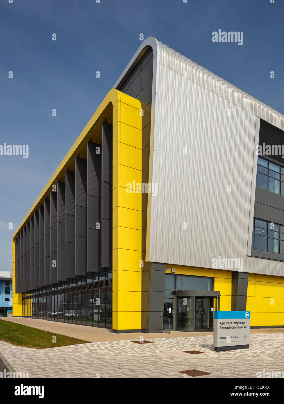 Luft- und Raumfahrt Integration Research Center Gebäude an der Cranfield University in Bedfordshire Stockfoto