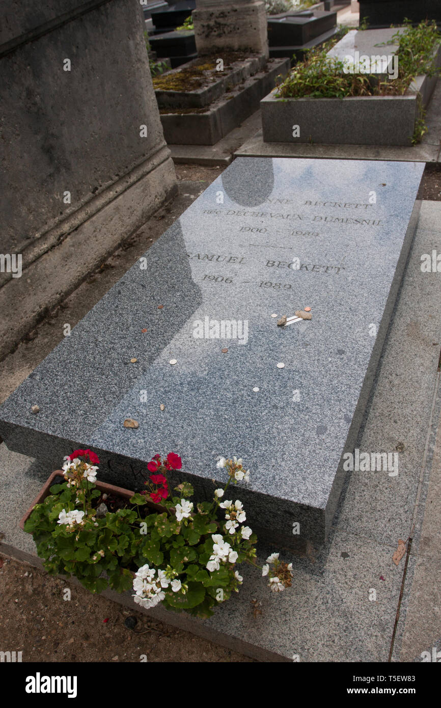 Friedhof Montparnasse in Paris. Stockfoto