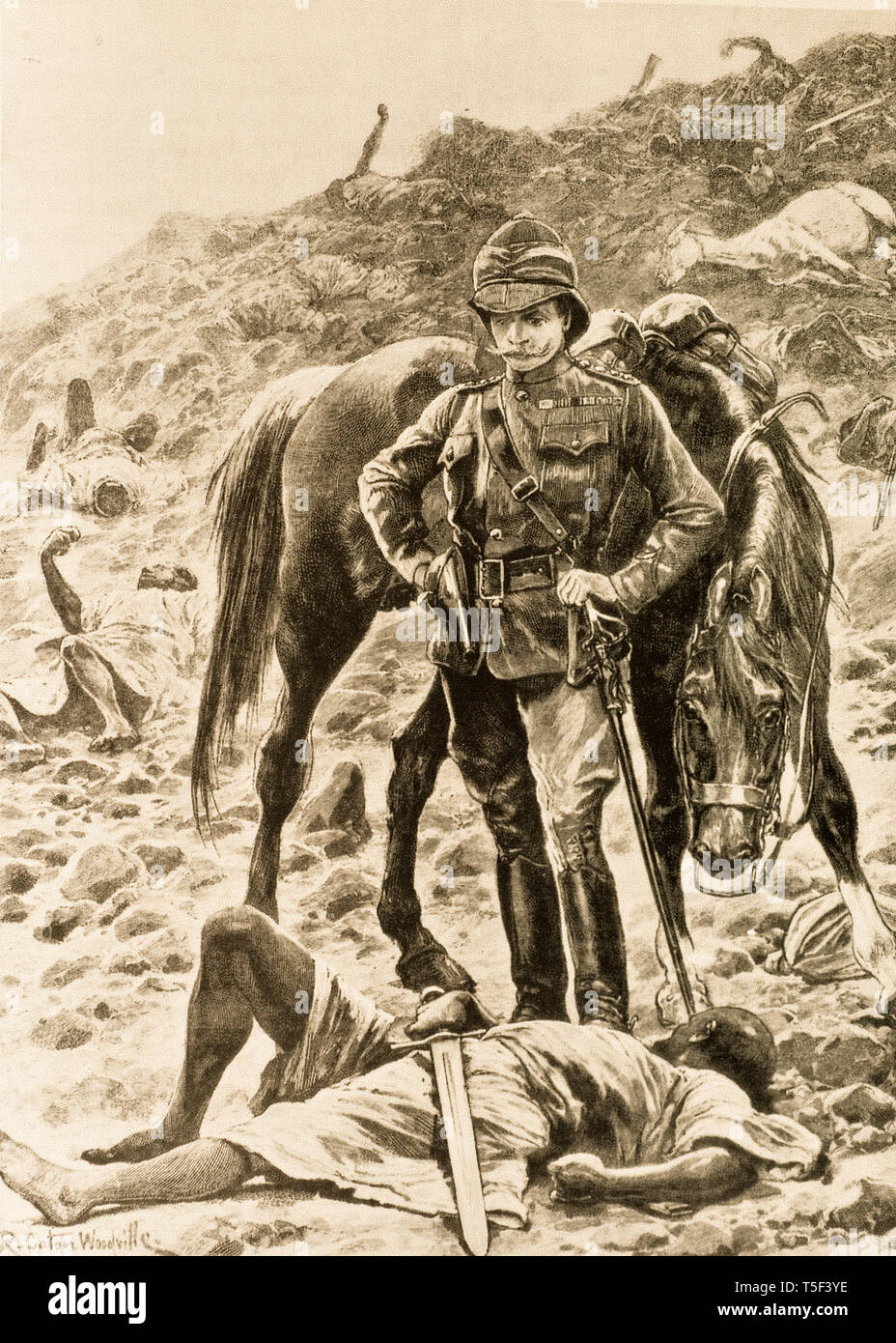 Sliatin Mahdist Krieg (1881 - 1899) - Slatin findet der Körper der Hammuda ...