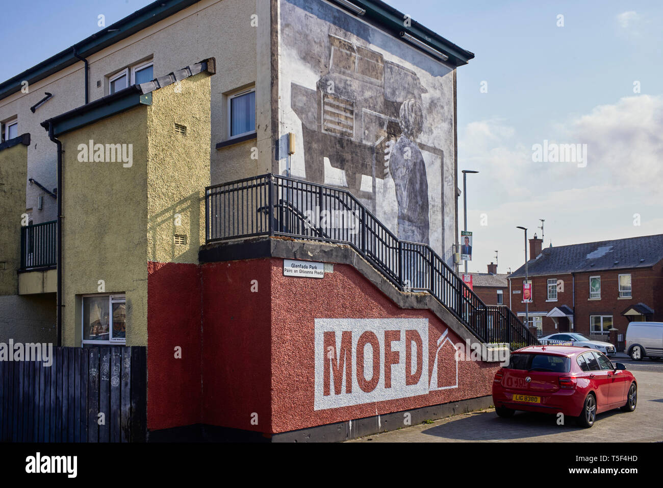Das Museum von Free Derry im Glenfada Park Bereich der Bogside in Derry/Londonderry Stockfoto