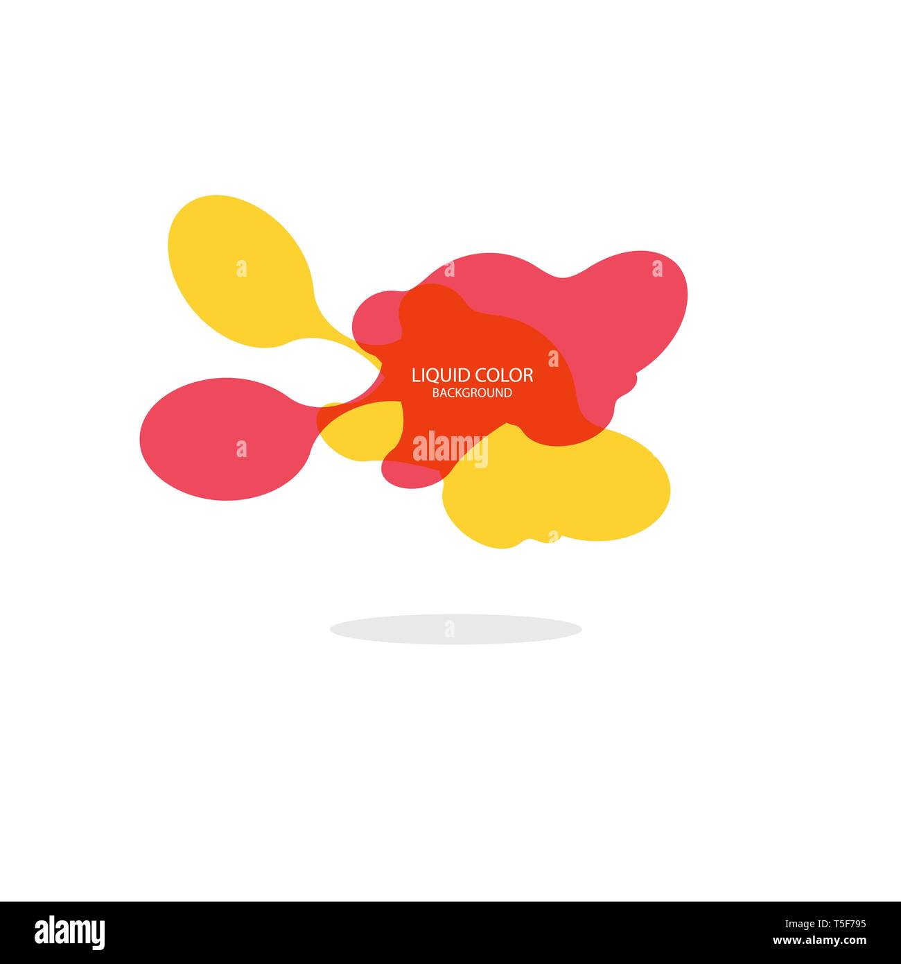 Moderne abstrakte Vektor Banner ist. Flache geometrische flüssiger Form mit verschiedenen Farben. Moderne vektor Vorlage, Vorlage für die Gestaltung eines Logos, Flyer oder Stock Vektor