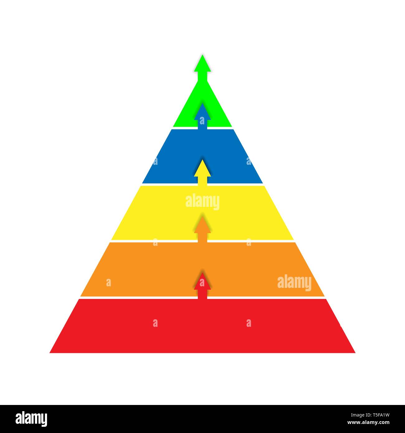 Infografiken Lead generation, Business Development Strategie Pyramide für Anwendung und website Präsentationen, flache Bauweise Stock Vektor