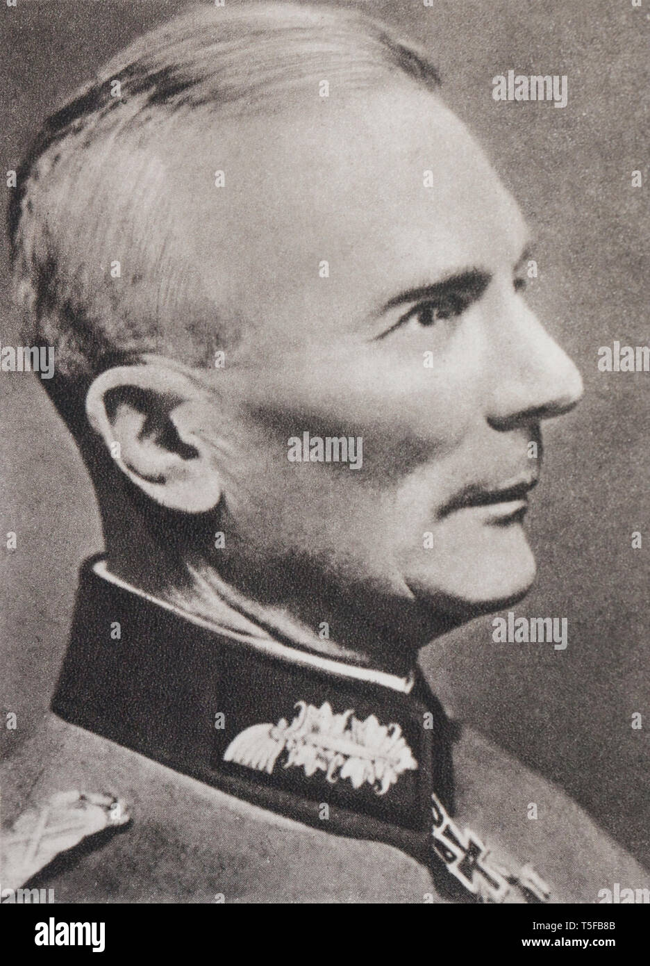 Portrait Der feldmarschall von Bock (1880-1945), Oberbefehlshaber der deutschen Armeen auf dem zentralen Front (vorne). Stockfoto