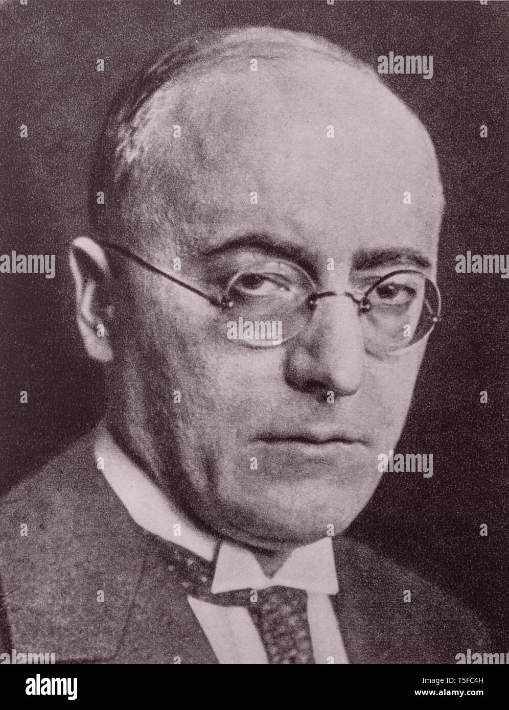 Portrait von Heinrich Brüning (1885-1970) war eine deutsche Partei Politiker und Akademiker, der als Kanzler der Bundesrepublik Deutschland diente während der Weimarer Re Stockfoto