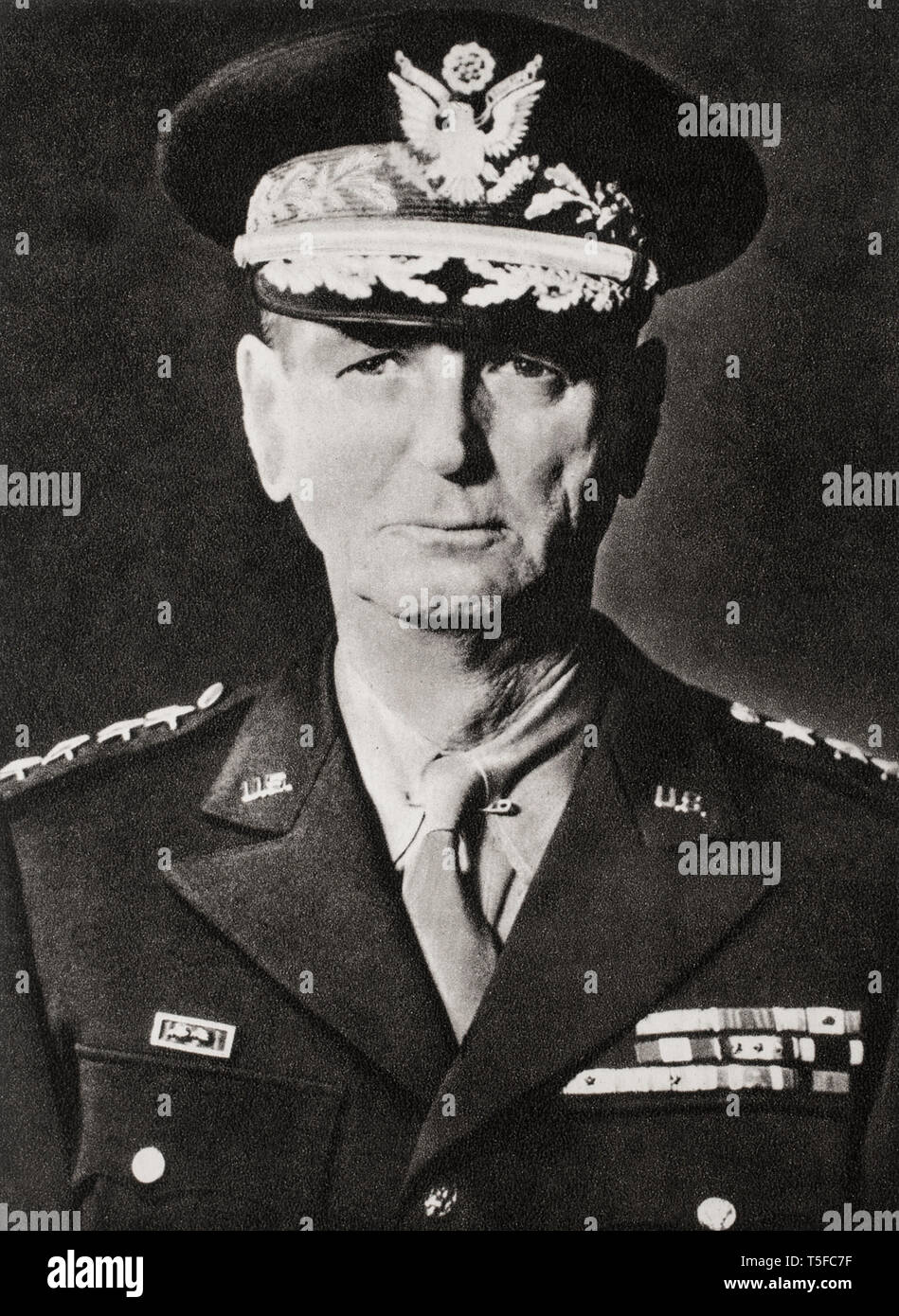 Portrait von Jonathan Mayhew Wainwright IV (1883 - 1953) war eine Karriere amerikanischen Offizier in der Armee und dem Kommandeur der Alliierten Streitkräfte in den Philippinen an. Stockfoto