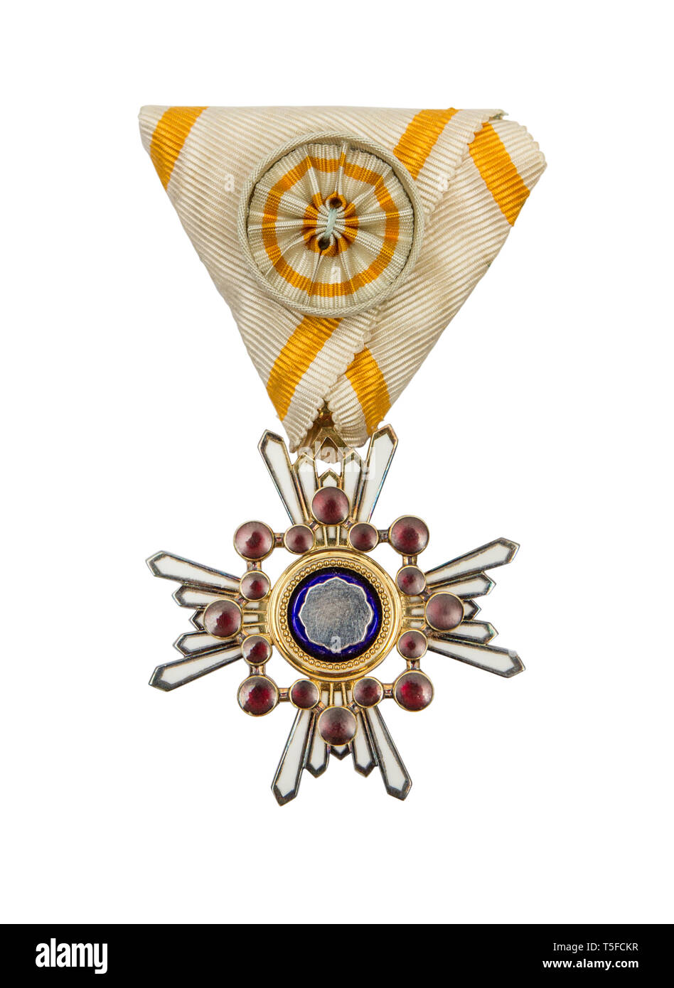 WWII japanischen militärischen Orden des Heiligen Schatzes 3. Klasse. Der Orden des Heiligen Schatzes ist ein Japanischer. Am 4. Januar 1888 von Stockfoto