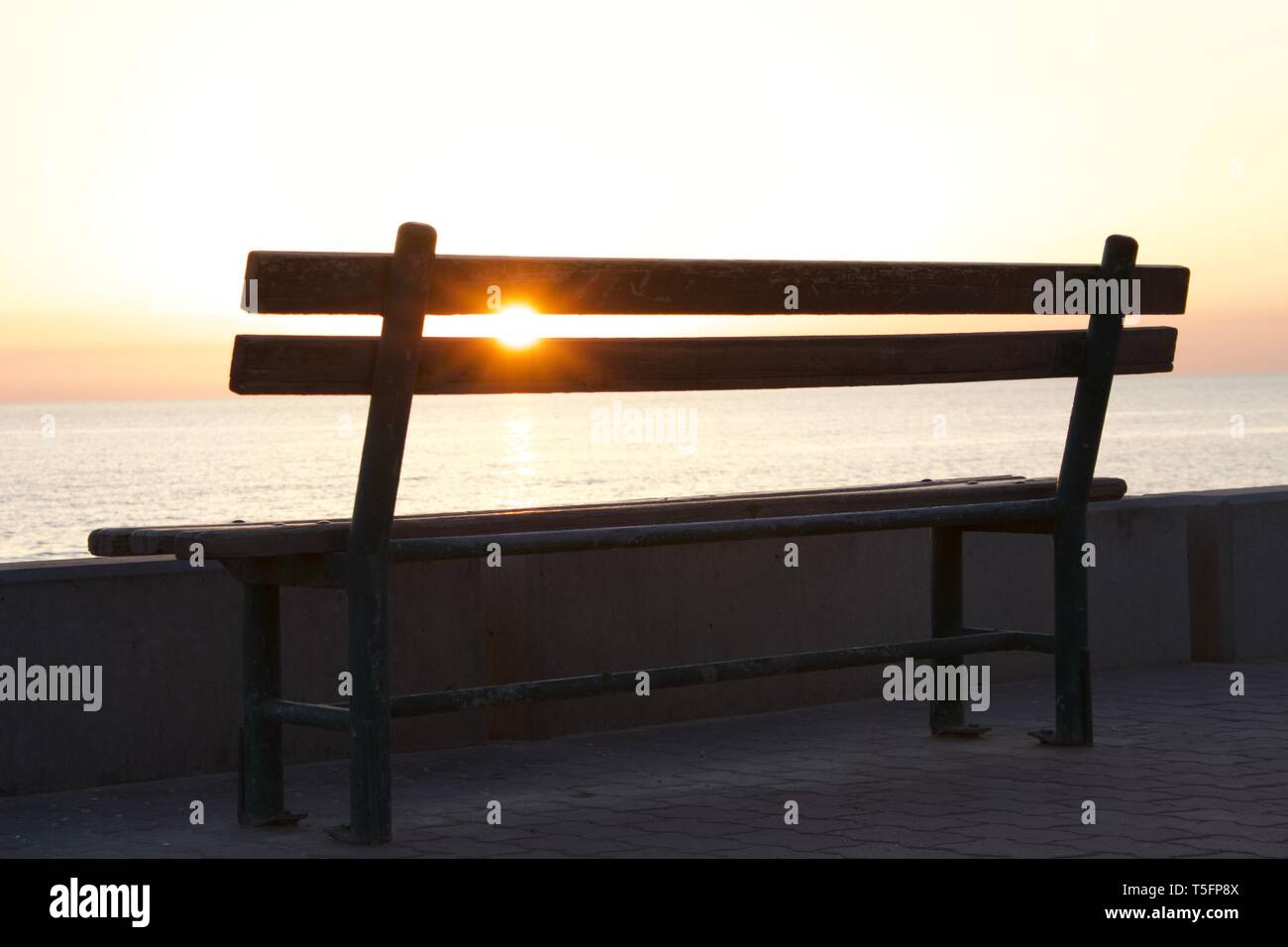 Kuwait sonnenaufgang Blick vom Strand Stockfoto