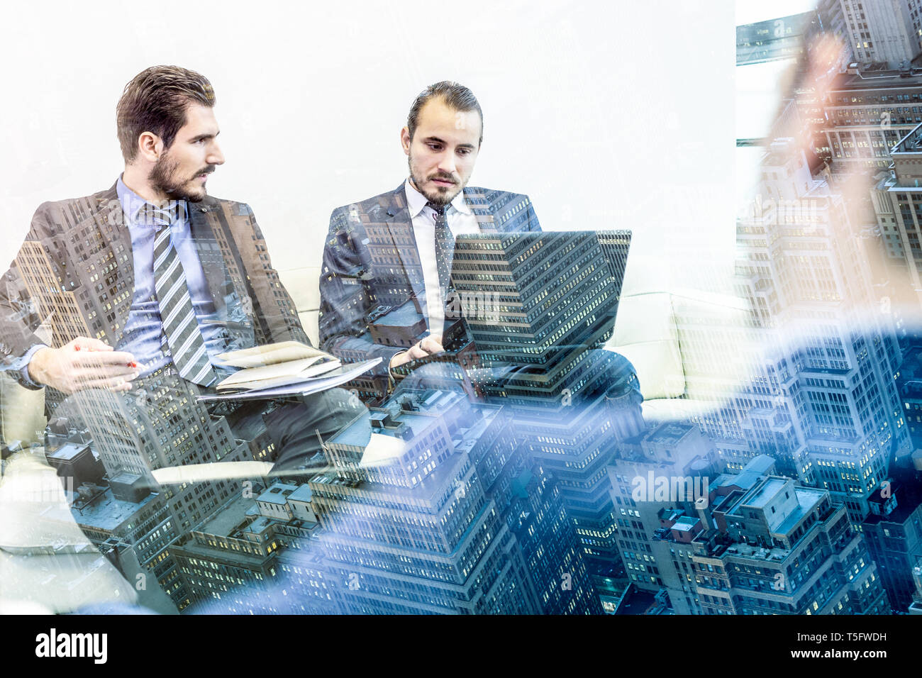 Corporate Business Team und Manager bei business meeting. Stockfoto