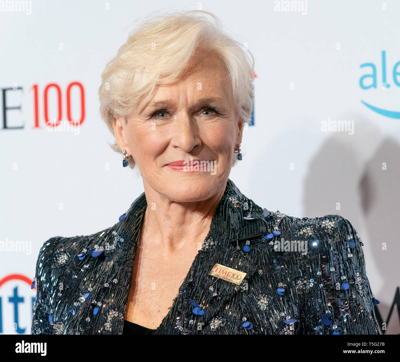 Glenn Close besucht die Zeit 100 Gala 2019 bei Jazz at Lincoln Center (Foto von Lew Radin/Pacific Press) Stockfoto
