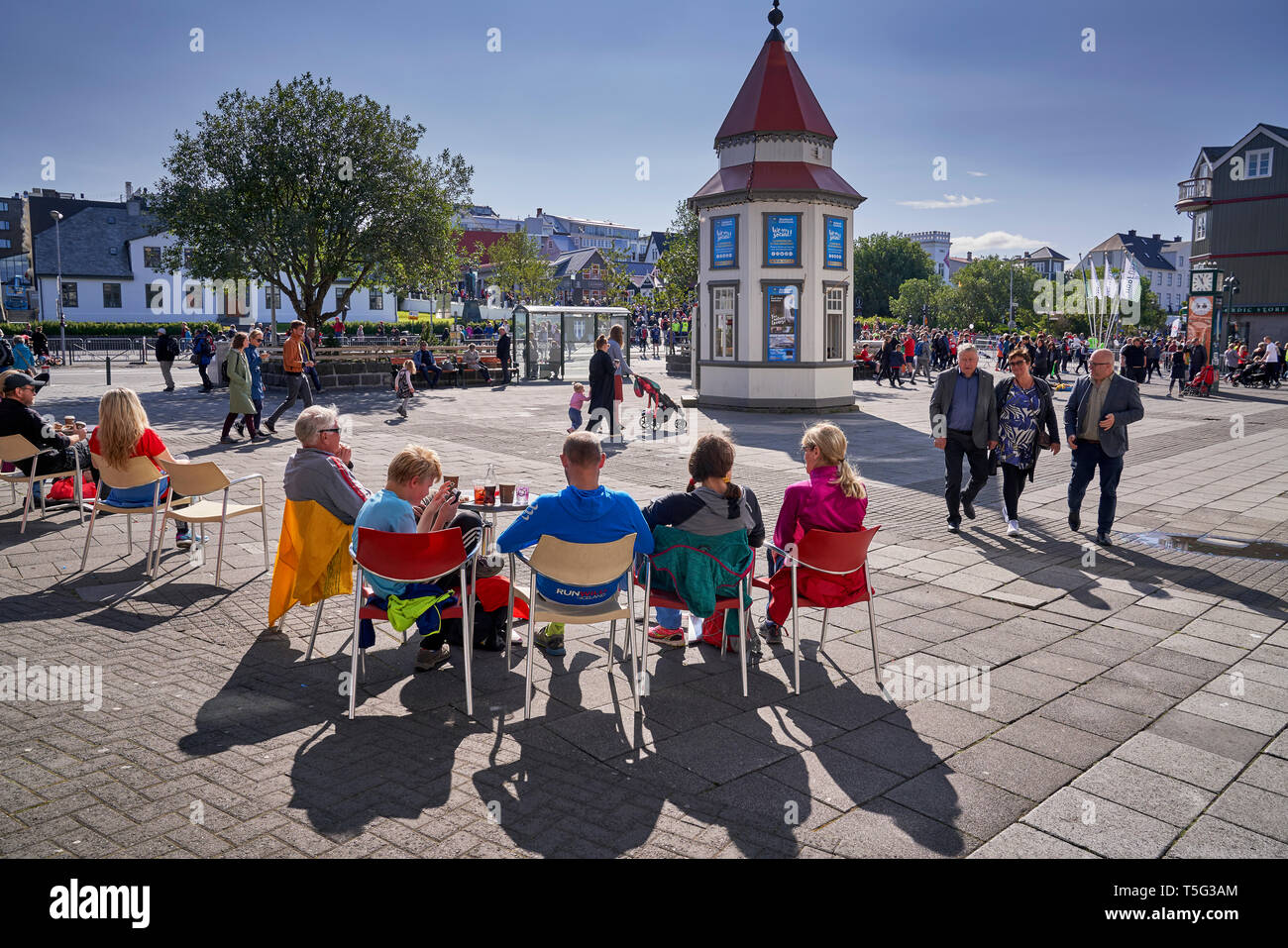 Kulturellen Tag, Sommerfest, Reykjavik, Island Stockfoto
