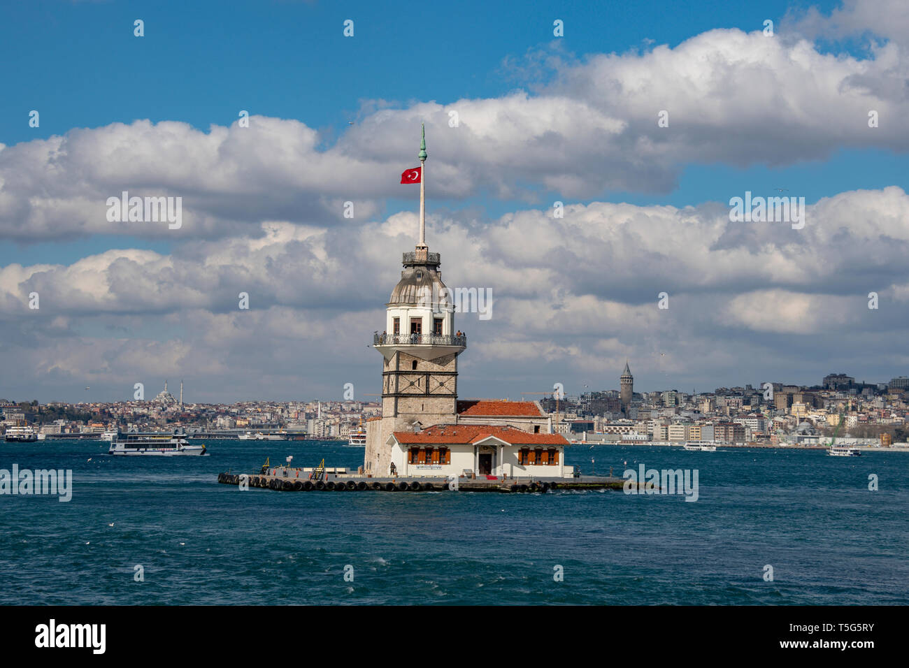 Der Leanderturm in Istanbul, Türkei Stockfoto