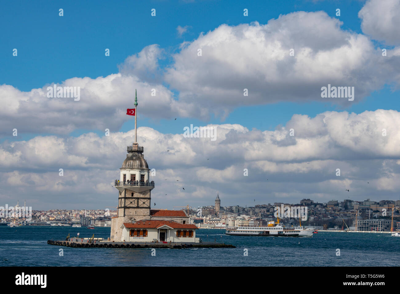 Der Leanderturm in Istanbul, Türkei Stockfoto