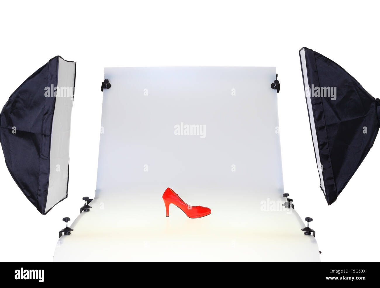 Foto Tabelle für die Fotografie im Studio Stockfoto