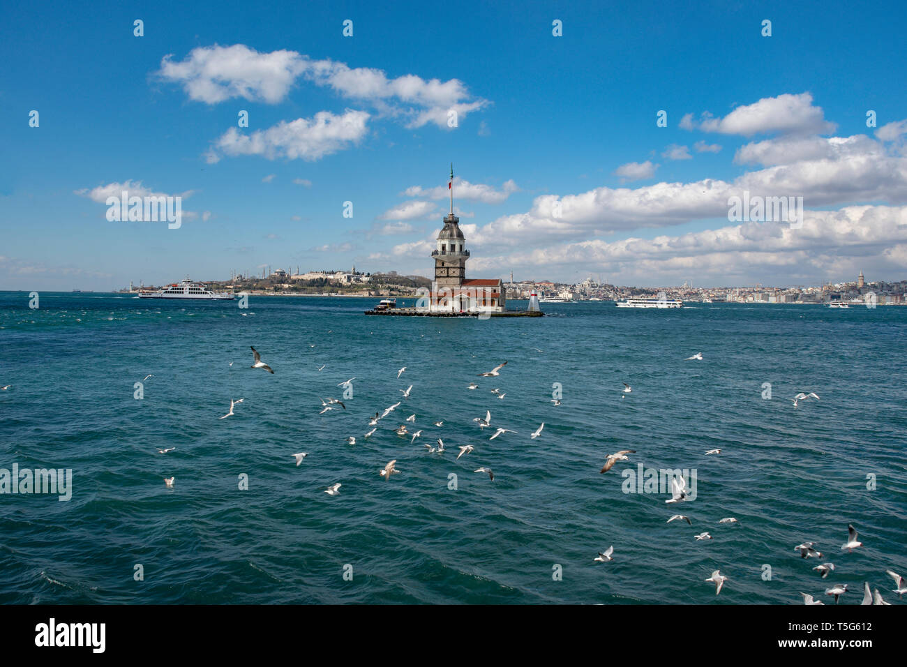 Der Leanderturm in Istanbul, Türkei Stockfoto