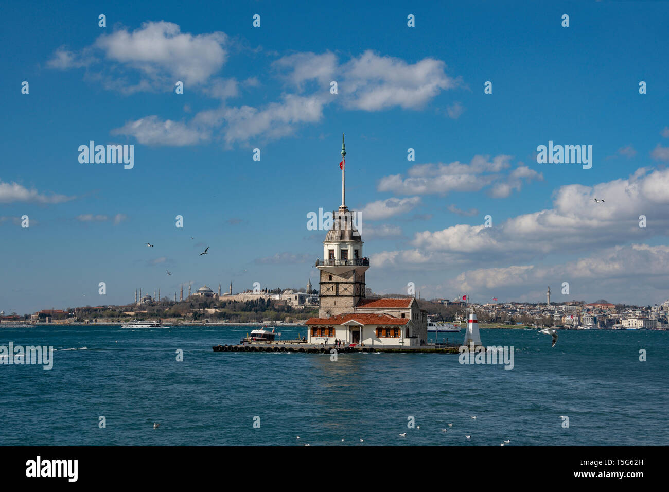 Der Leanderturm in Istanbul, Türkei Stockfoto