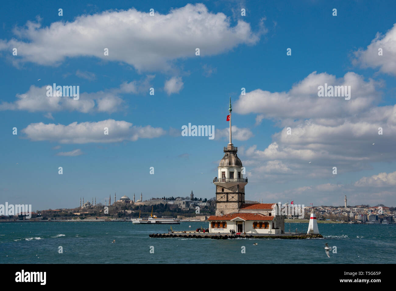 Der Leanderturm in Istanbul, Türkei Stockfoto