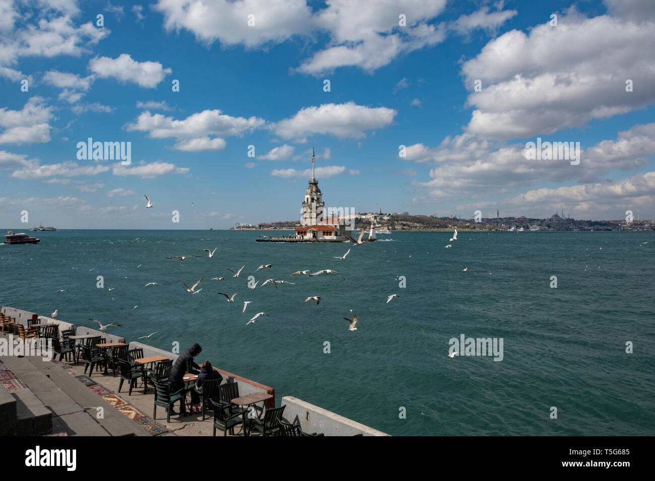 Der Leanderturm in Istanbul, Türkei Stockfoto