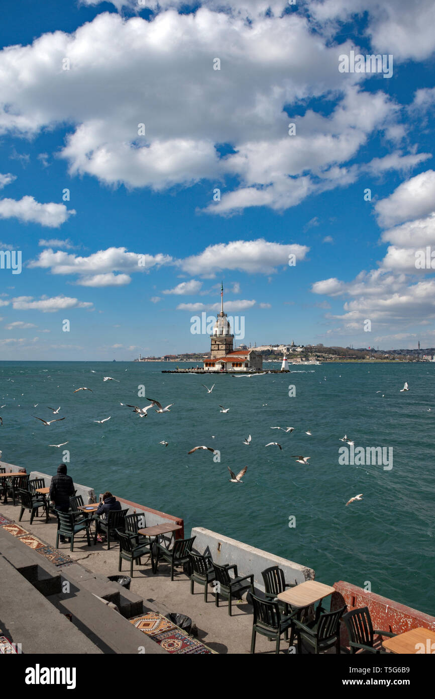 Der Leanderturm in Istanbul, Türkei Stockfoto