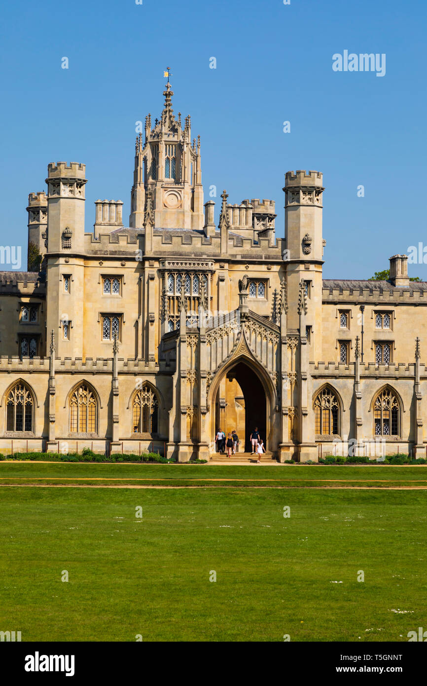 St John's College auf dem Fluss Cam, Cambridge, Cambridgeshire, England Stockfoto